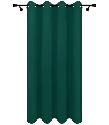 Zatemňovací závěs s kroužky – Blackout Royal Emerald, smaragdově zelená