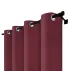 Zatemňovací závěs s kroužky – Blackout Royal Marsala, barva burgundy