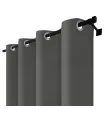 Zatemňovací závěs s kroužky – Blackout Royal Steel, tmavě šedá