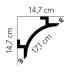 Dekorativní osvětlovací lišta na strop QL001 200 x 14.7 x 14.7 cm Mardom