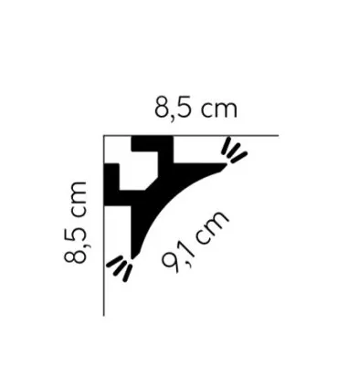 Dekorativní osvětlovací lišta na strop QL002 200 x 8.6 x 8.6 cm Mardom