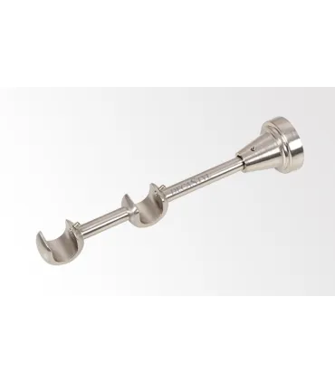 Wspornik podwójny Efekt stali nierdzewnej  Ø16 mm