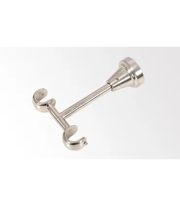 Wspornik podwójny sufitowy Efekt stali nierdzewnej  Ø16 mm