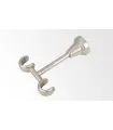 Držák dvojitý stropní satin nickel Ø16 mm