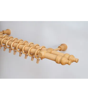 Trubkova garniža Ø28mm  zlatý dub