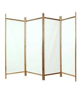 Paraván 4-krídlový biely palisandr