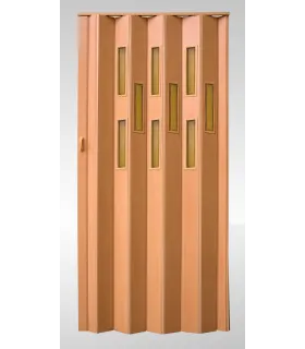 Shrnovací dveře prosklené Vivaldi Buk