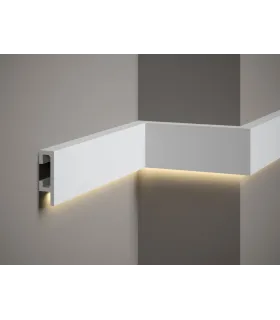 Dekorativní nástěnná lišta QL019 200 x 8 x 2.5 cm Mardom - vhodná pre LED podsvietenie