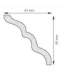 Dekorativní lišta na strop NS130 200 x 9.5 x 8.3 cm DSM