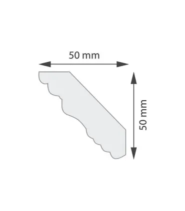 Dekorativní lišta na strop G11 200 x 5 x 5 cm DSM