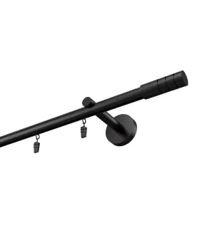 Stylová hliníková garnýže jednoduchá Elegant černá Techno