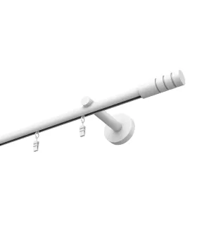 Profilová hliníková garnýž jednoduchá Elegant bílá Techno