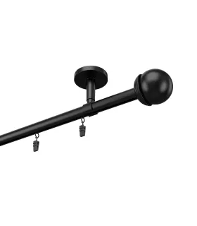 Profilová hliníková garnýž jednoduchá Elegant černá Todi Max