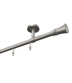 Profilová hliníková garnýž stropní jednoduchá Elegant Satin Capri