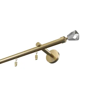 Profilová hliníková garnýž jednoduchá Elegant Antik Crystal cone