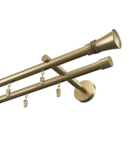 Profilová hliníková garnýž dvojitá Elegant antik Capri