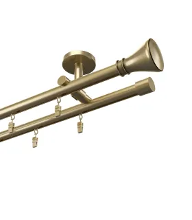 Profilová hliníková garnýž stropní dvojitá Elegant antik Koloseo