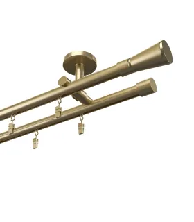 Profilová hliníková garnýž stropní dvojitá Elegant antik Rimini