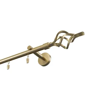 Profilová hliníková garnýž jednoduchá Elegant Antik Gula Azur