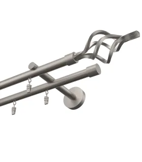 Profilová hliníková garnýž dvojitá Elegant satin Gula Azur