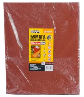 Voděodolný brusný papír 20ks MASTERTOOL P120 230x280 mm 08-2612-Р