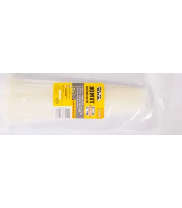Páska stahovací MASTERTOOL na kabely, nylon 3,6*250 mm, bílý 100 ks balení 20-1808