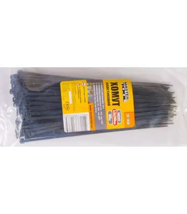 Páska stahovací MASTERTOOL na kabely, nylon 3,6*200 mm, černá 100 ks balení 20-1848