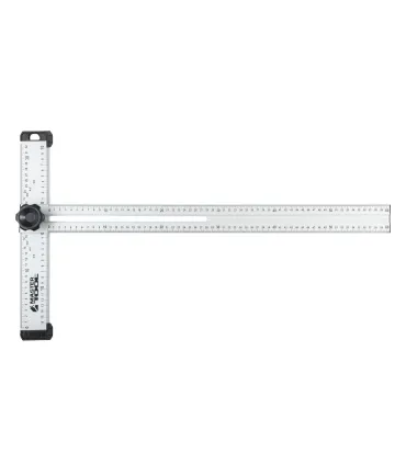 Úhelník křížový na sádrokarton MASTERTOOL nastavitelný hliníkový 600*360 mm 30-3511