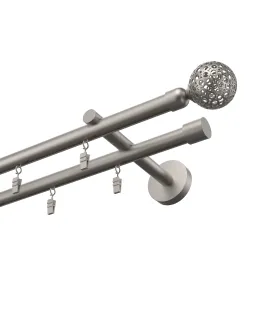 Profilová hliníková garnýž dvojitá Elegant satin Gula Modern