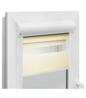 Roleta Den a Noc v hliníkové kazetě Elite řada ecru jemná