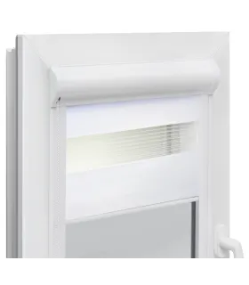 Roleta Den a Noc v hliníkové kazetě Elite řada skandinávská bílá