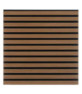 Dřevěný akustický panel z tmavého dubu 52x52cm