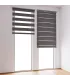Roleta Den a Noc na panoramatické okno Grafitová