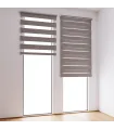 Roleta Den a Noc na panoramatické okno Šedá